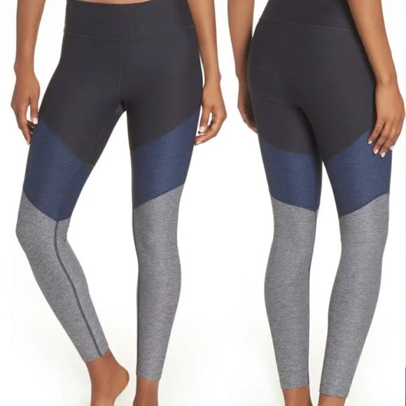 Outdoor Voices 7/8 Springs Leggings Charcoal/Navy/Graphite Size Medium - Picture 1 of 9